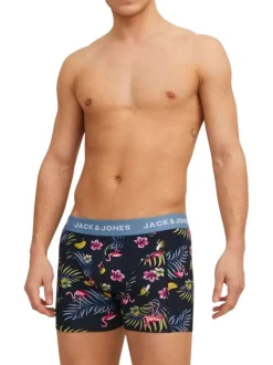 Lot de 3 Boxers classique en coton nuit uni avec une coupe fermée