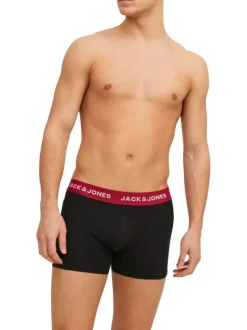Lot de 3 Boxers classique en coton nuit uni avec une coupe fermée