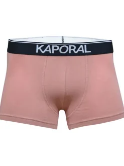 Lot de 3 Boxers classique multicolore uni avec une coupe fermée et une ceinture noire avec le nom de la marque