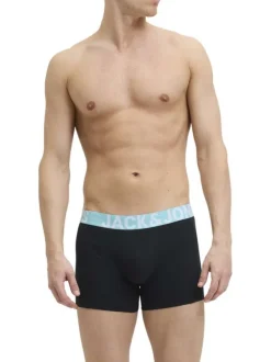 Lot de 3 boxers classiques avec une coupe fermée en coton mélangé noir