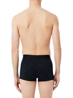 Lot de 3 boxers classiques en coton bicolore à motifs avec le crocodile