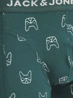 Lot de 3 boxers classiques en coton biologique multicolores à motifs