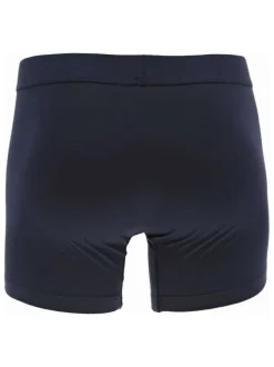 Lot de 2 boxers classiques en coton bleus marine fleuris à ceinture élastiquée