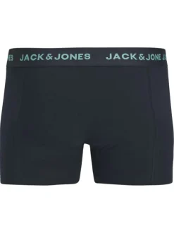 Lot de 3 boxers classiques en coton mélangé marine unis à coupe fermée