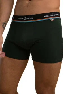 Lot de 2 boxers classiques en coton mélangé multicolores unis