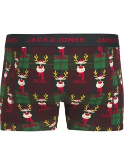 Lot de 3 boxers classiques en coton mélangé nuit à motifs avec une coupe fermée