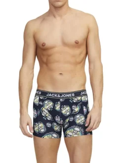Lot de 3 Boxers classiques en coton multicolore bicolore coupe fermée