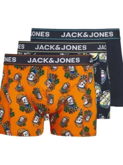 Lot de 3 Boxers classiques en coton multicolore bicolore coupe fermée