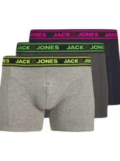 Lot de 3 boxers classiques en coton multicolore à coupe fermée
