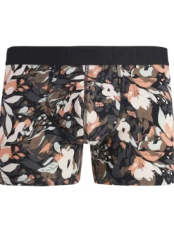 Lot de 3 boxers classiques en coton multicolore fleuris à coupe fermée