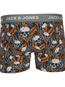 Lot de 3 boxers classiques en coton multicolore à imprimé têtes de morts