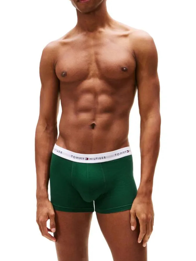 Lot de 3 boxers classiques en coton multicolores avec taille élastiquée