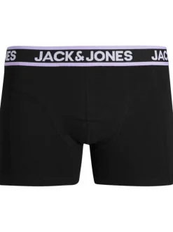 Lot de 3 Boxers classiques en coton multicolore uni coupe fermée