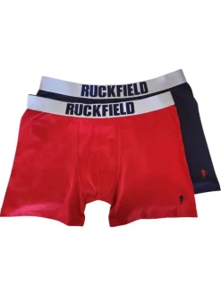 Lot de 2 boxers classiques en coton multicolore unis avec ceinture élastiquée