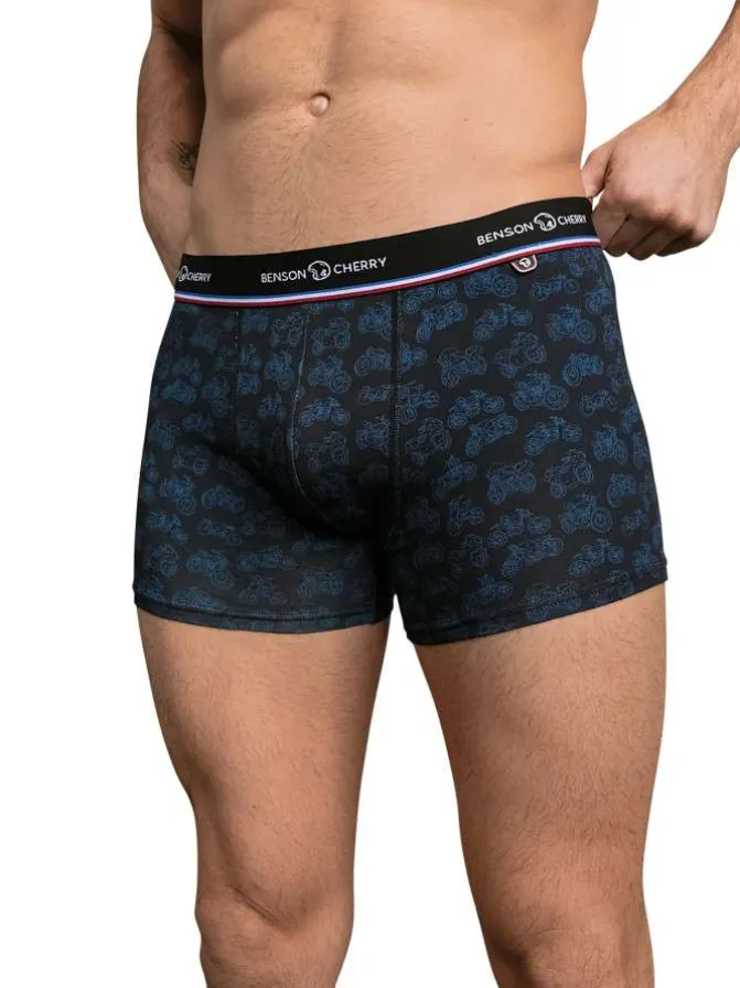 Lot de 2 boxers classiques en coton multicolore unis avec nom de la marque