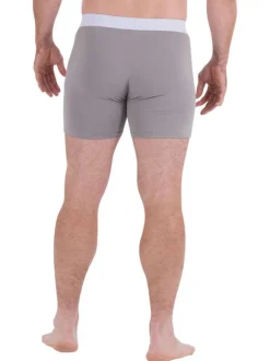 Lot de 2 boxers classiques en coton multicolore unis avec une coupe fermée