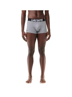 Lot de 3 boxers classiques en coton multicolore unis avec une coupe fermée