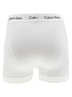 Lot de 3 Boxers classiques en coton multicolore unis coupe fermée