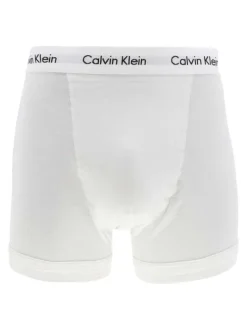 Lot de 3 Boxers classiques en coton multicolore unis coupe fermée