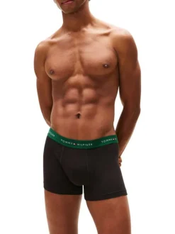 Lot de 3 boxers classiques en coton noirs avec taille élastiquée