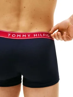 Lot de 3 boxers classiques en coton noirs avec taille élastiquée