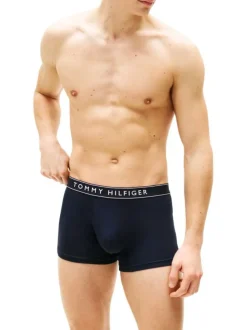 Lot de 3 boxers classiques en coton noirs avec taille élastiquée