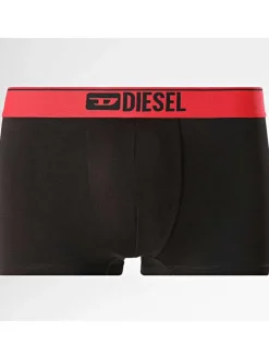 Lot de 3 boxers classiques en coton noirs unis avec le nom de la marque