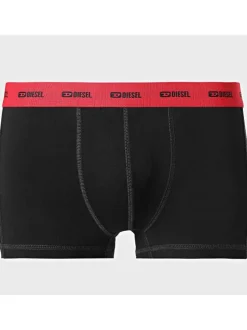 Lot de 3 boxers classiques en coton noirs unis à ceintures multicolores