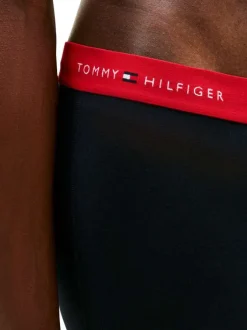 Lot de 3 boxers classiques en coton noirs unis pourvus d'une taille élastiquée