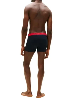 Lot de 3 boxers classiques en coton noirs unis pourvus d'une taille élastiquée