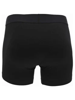 Lot de 2 Boxers classiques en coton noir uni à taille élastiquée