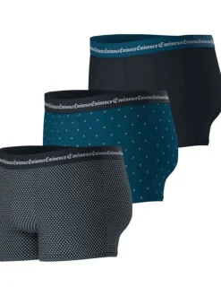 Lot de 3 boxers classiques en coton à pois avec une coupe fermée