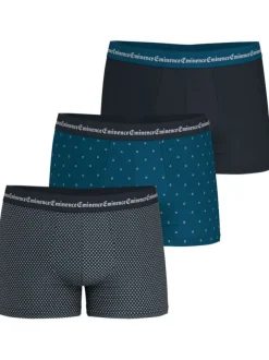 Lot de 3 boxers classiques en coton à pois avec une coupe fermée
