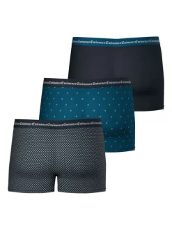 Lot de 3 boxers classiques en coton à pois avec une coupe fermée