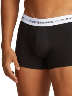 Lot de 3 Boxers classiques en coton régénératif noirs unis identiques
