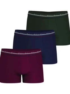 Lot de 3 boxers classiques en coton tricolore avec une coupe fermée