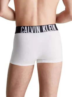 Lot de 3 boxers classiques en coton tricolore unis avec une ceinture noire large