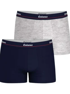 Lot de 2 Boxers classiques multicolores unis avec une coupe fermée