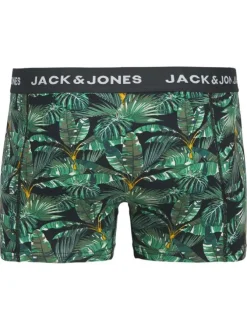 Lot de 2 boxers classiques noirs et verts avec un imprimé floral