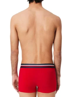 Lot de 3 boxers classiques tricolore en coton chinés à coupe fermée