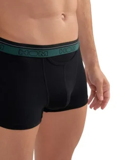 Lot de 3 boxers à coupe classique en coton noir uni avec logo