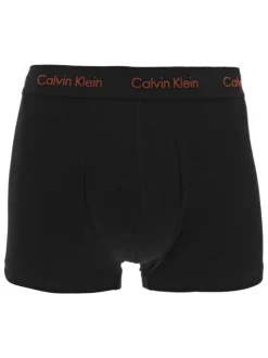 Lot de 3 boxers court en coton noir uni avec une coupe fermée
