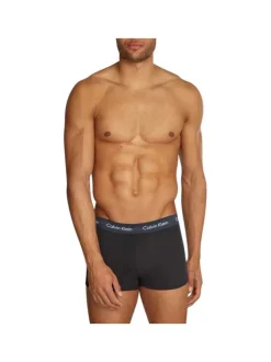 Lot de 3 boxers court noir uni avec une coupe fermée et nom iconique