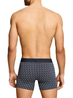 Lot de 3 boxers courts bleus en coton avec ceinture élastiquée