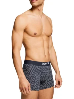 Lot de 3 boxers courts bleus en coton avec ceinture élastiquée