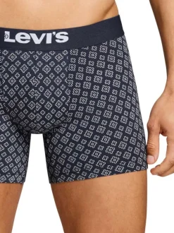 Lot de 3 boxers courts bleus en coton avec ceinture élastiquée