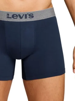 Lot de 3 boxers courts bleus en coton avec ceinture élastiquée