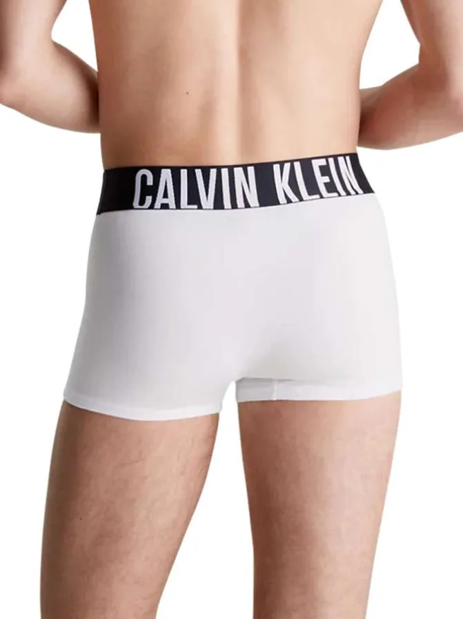 Lot de 3 boxers courts en coton mélangé tricolore unis à taille élastiquée