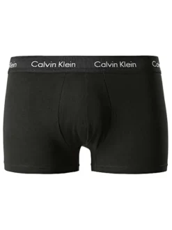 Lot de 3 Boxers courts en coton multicolores unies coupe fermée