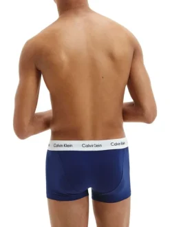 Lot de 3 Boxers courts en coton rouge uni avec une coupe fermée